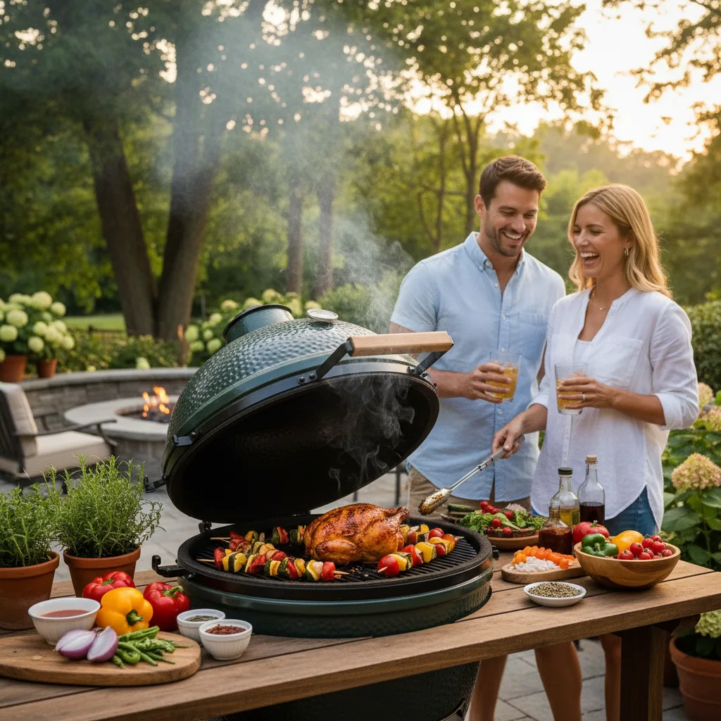 Big Green Egg Large Ceramic Charcoal Grill image 3