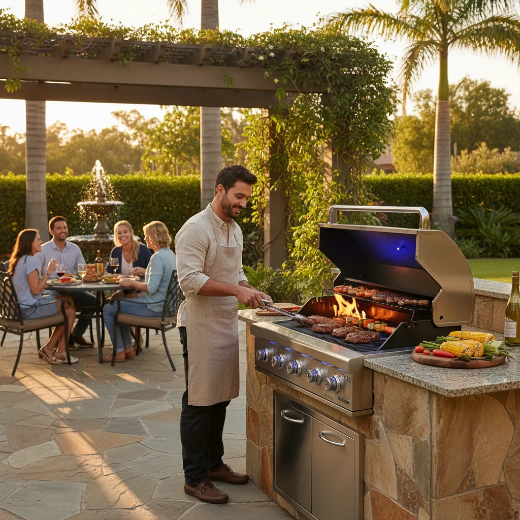 Blaze 4-Burner Gas Grill Built-In with Lights image 3