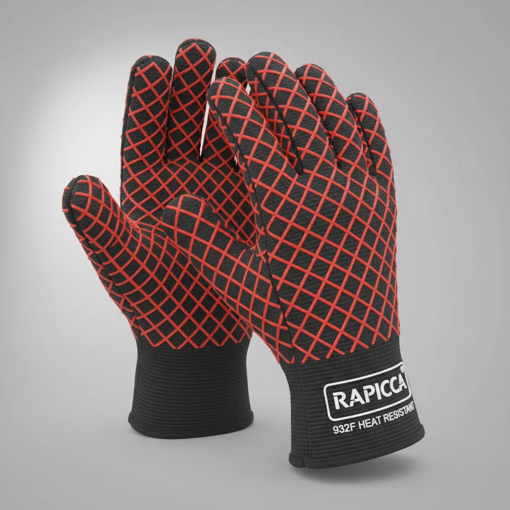 RAPICCA BBQ Grill Gloves 932F Heat Resistant image 2