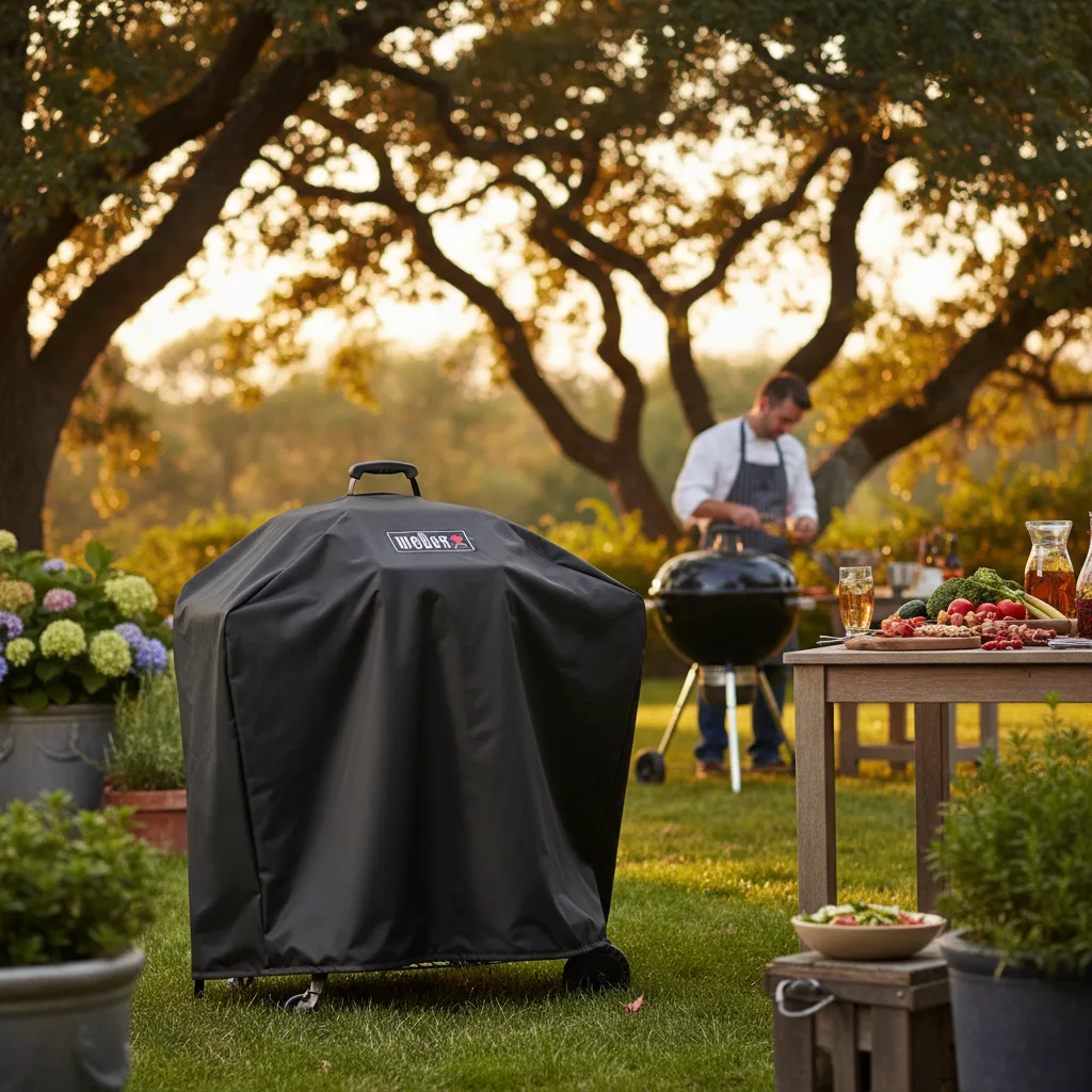 Weber 7421 Premium Grill Cover 22-Inch Kettle image 2